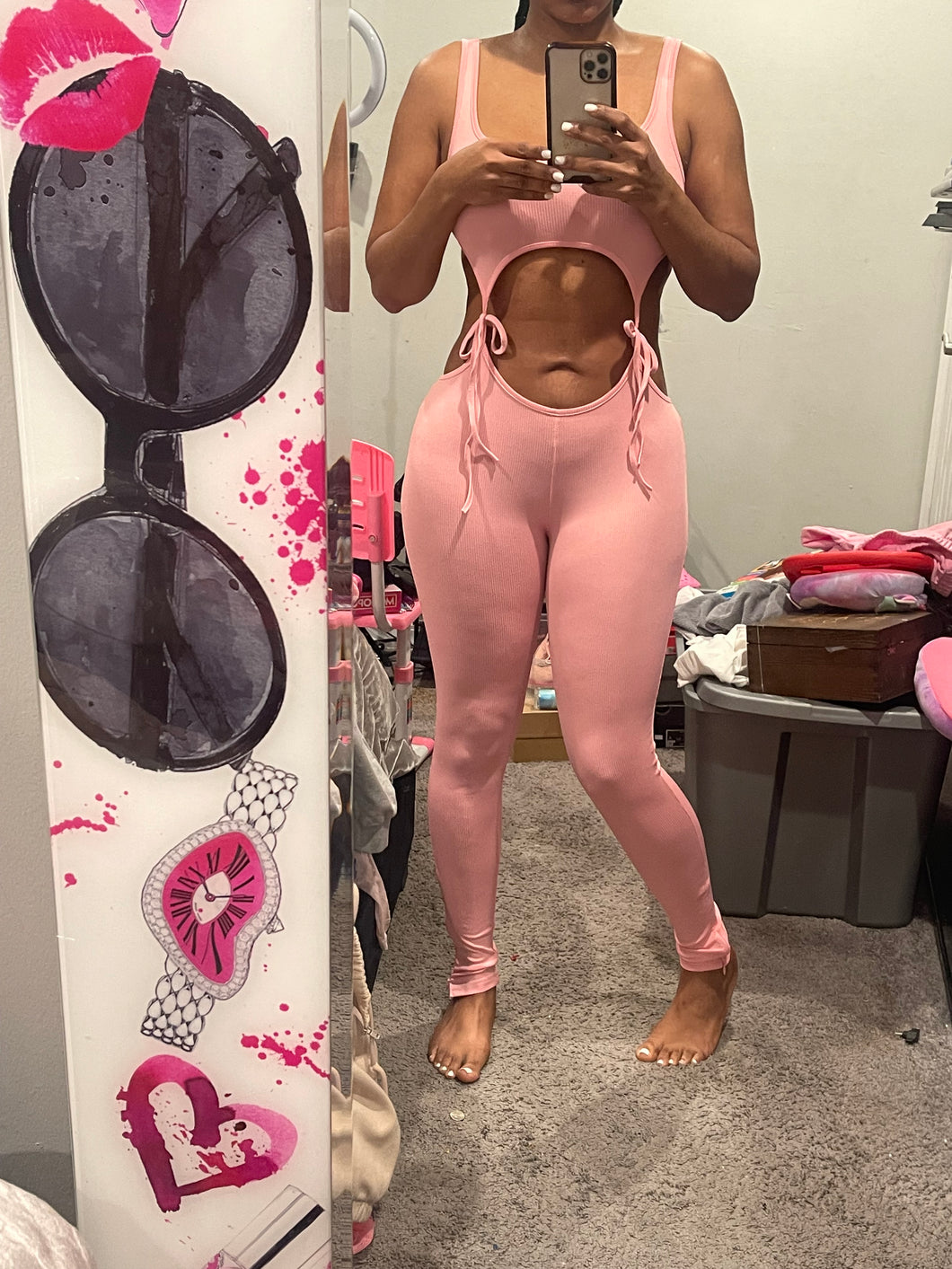 Pink size M jumpsuit